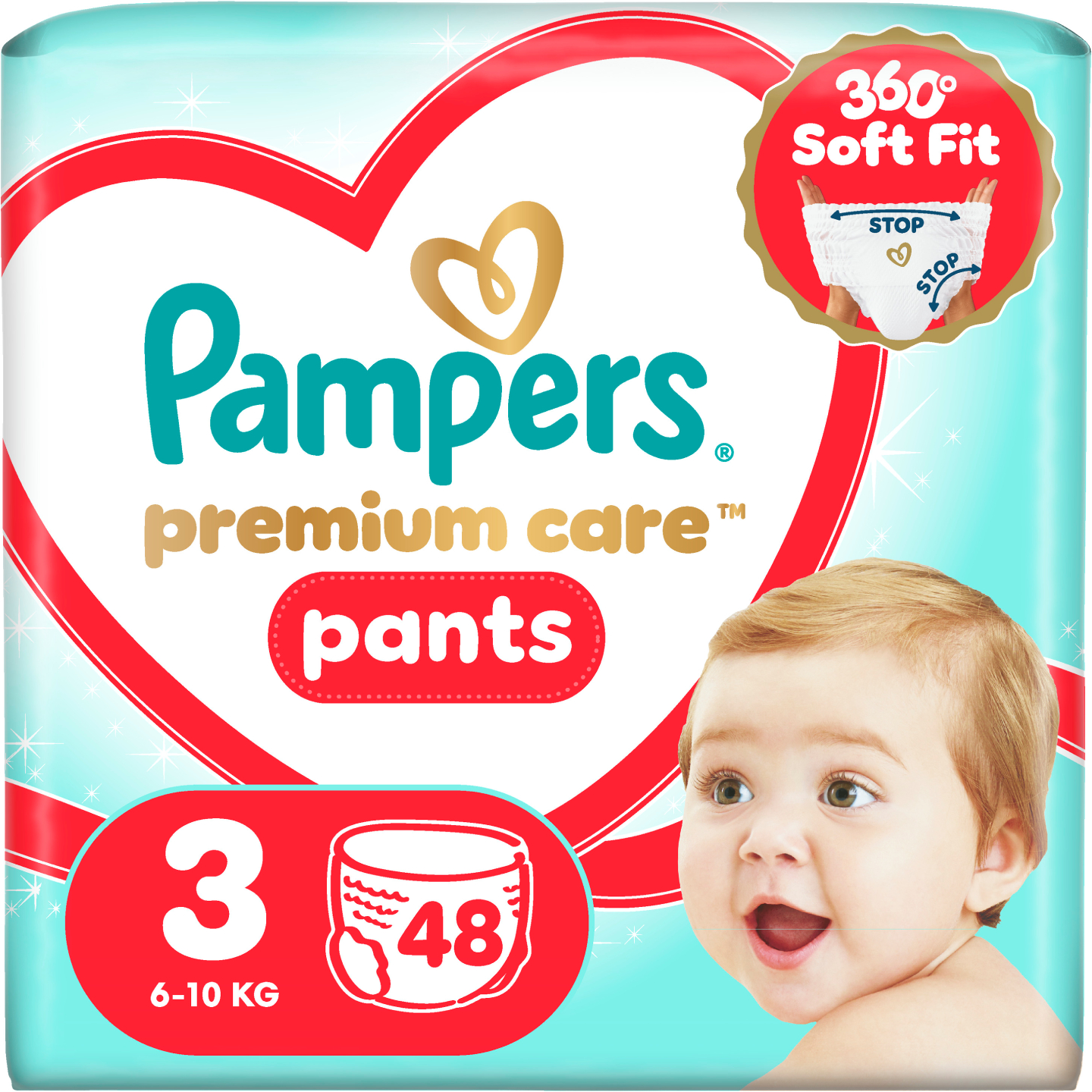 Одноразові підгузки-трусики Pampers Premium Care Pants Розмір 3 (6-11 кг) 48 шт. (80836076)
